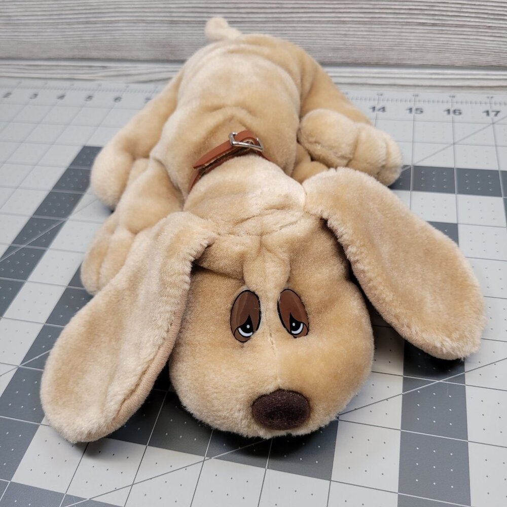 Little Lonely Puppies Stuffed Dog Puppy Tan Plush‎ Animal Toy By JRL Toys Vtg